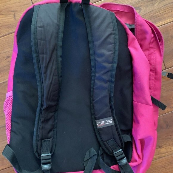 Trans by Jansport 17" Supermax Backpack - Hot Pink laptop + school supplies - Picture 13 of 16
